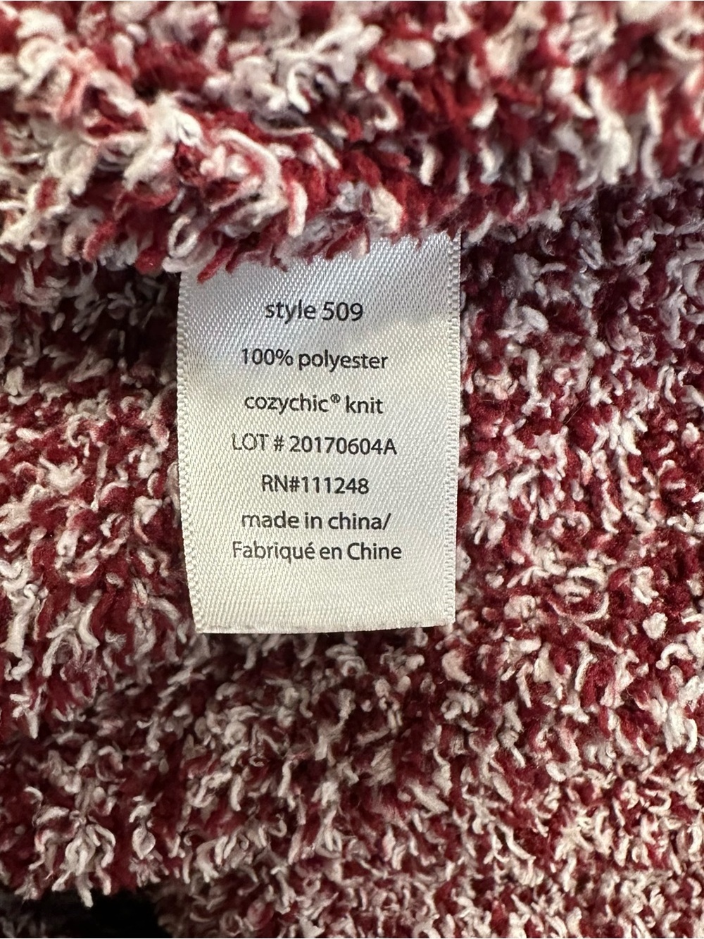 Barefoot Dreams CozyChic Robe Women’s Sz 1 Small Red Marled Soft Lounge Belted - Picture 11 of 12